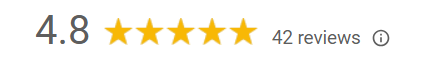 4.8 Star review for a dispensary 