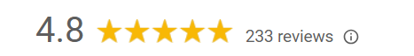 4.8 Star reviews